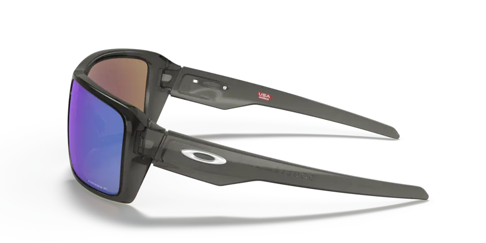 Oakley Sunglasses DOUBLE EDGE Grey Smoke / Prizm Sapphire Polarized OO9380-06