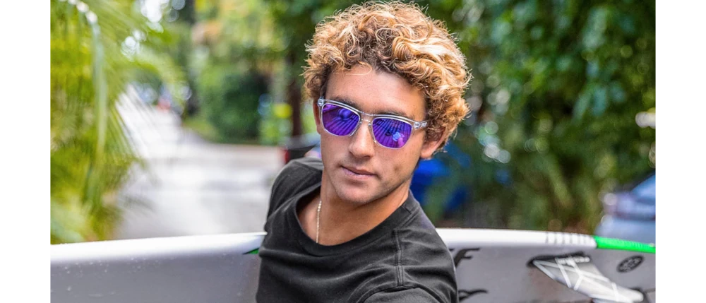 Oakley Okulary przeciwsłoneczne FROGSKINS Polished Clear/Prizm Violet OO9013-H7