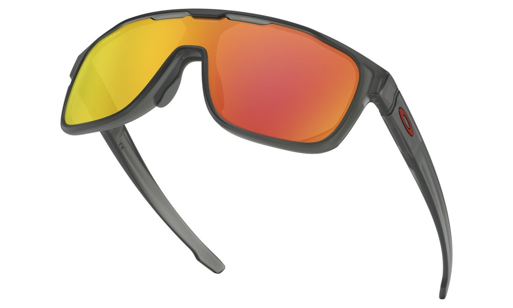 Oakley Okulary przeciwsłoneczne CROSSRANGE SHIELD Matte Grey Smoke/Prizm Ruby OO9387-13