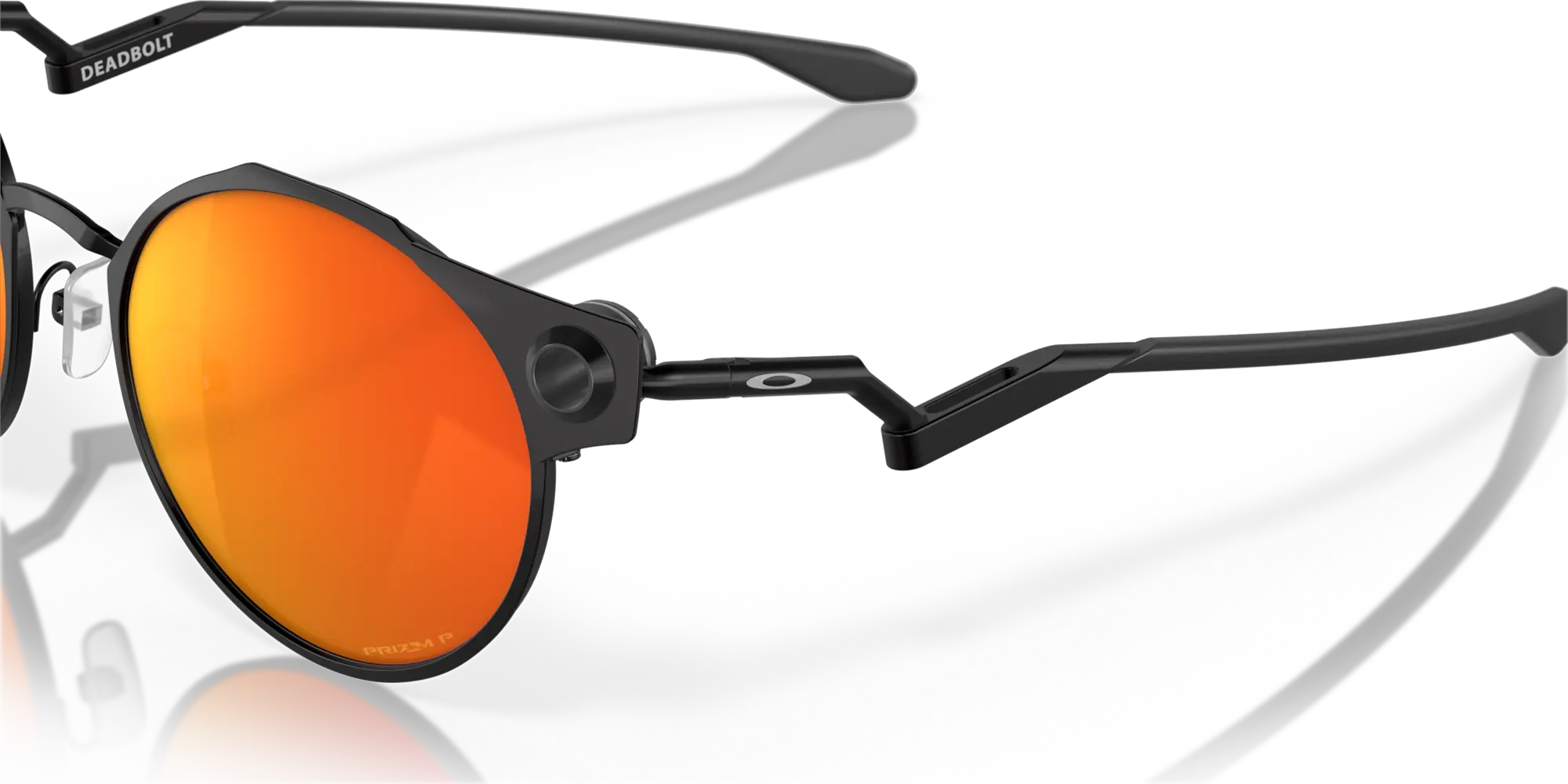 Oakley Okulary przeciwsłoneczne DEADBOLT Satin Black/Prizm Ruby Polar OO6046-07