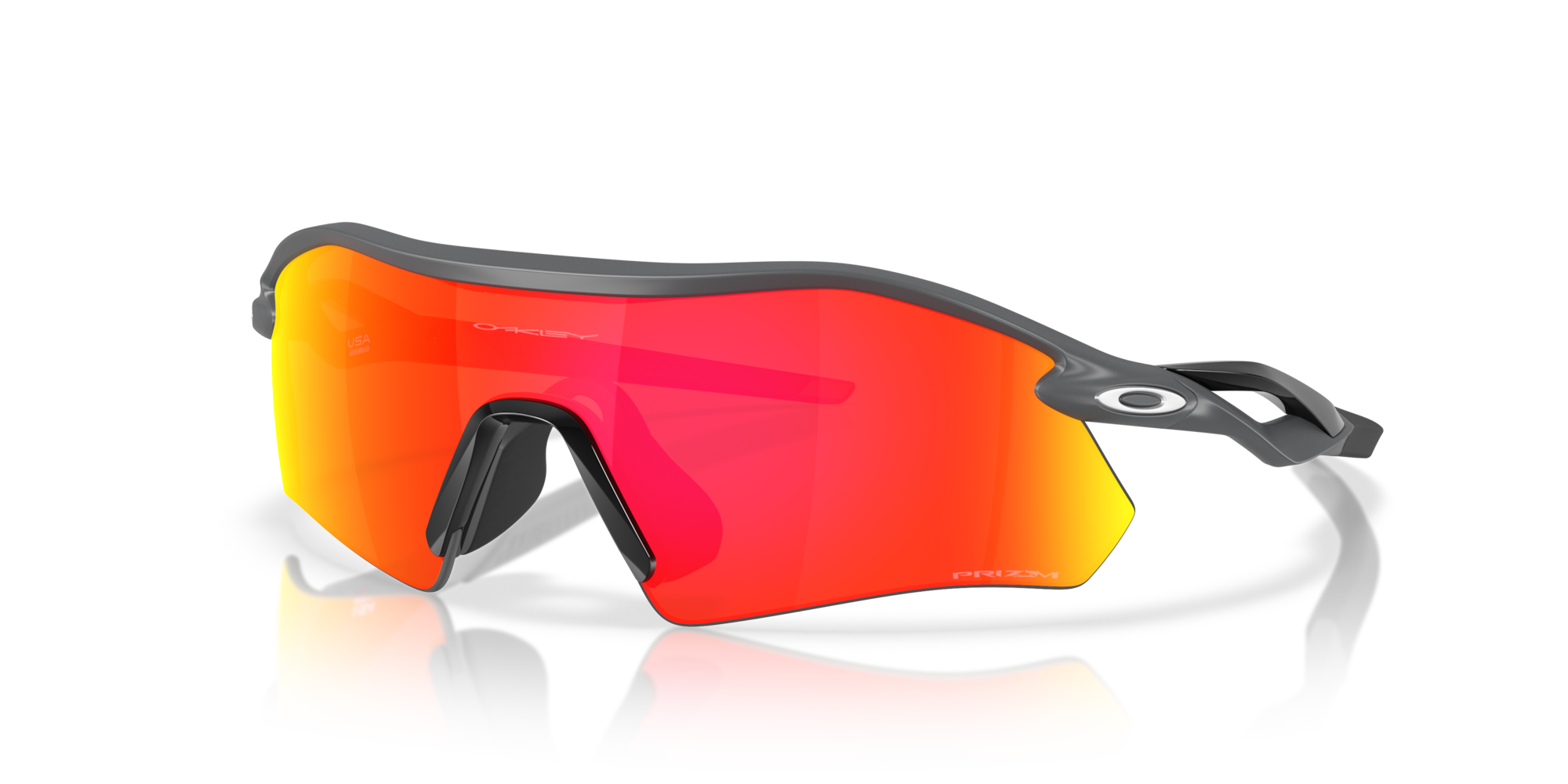 Oakley Okulary przeciwsłoneczne RADAR PLATE Matte Carbon / Prizm Ruby OO9495D-03