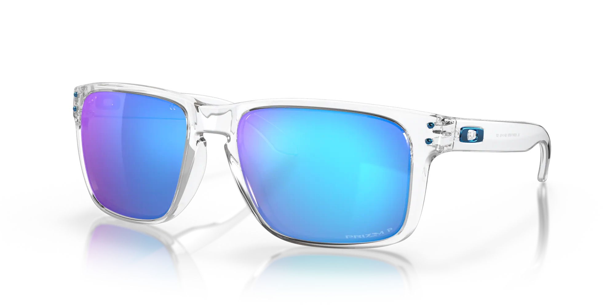 Oakley  Okulary przeciwsłoneczne HOLBROOK XL Polished Clear / Prizm Sapphire Polarized OO9417-07