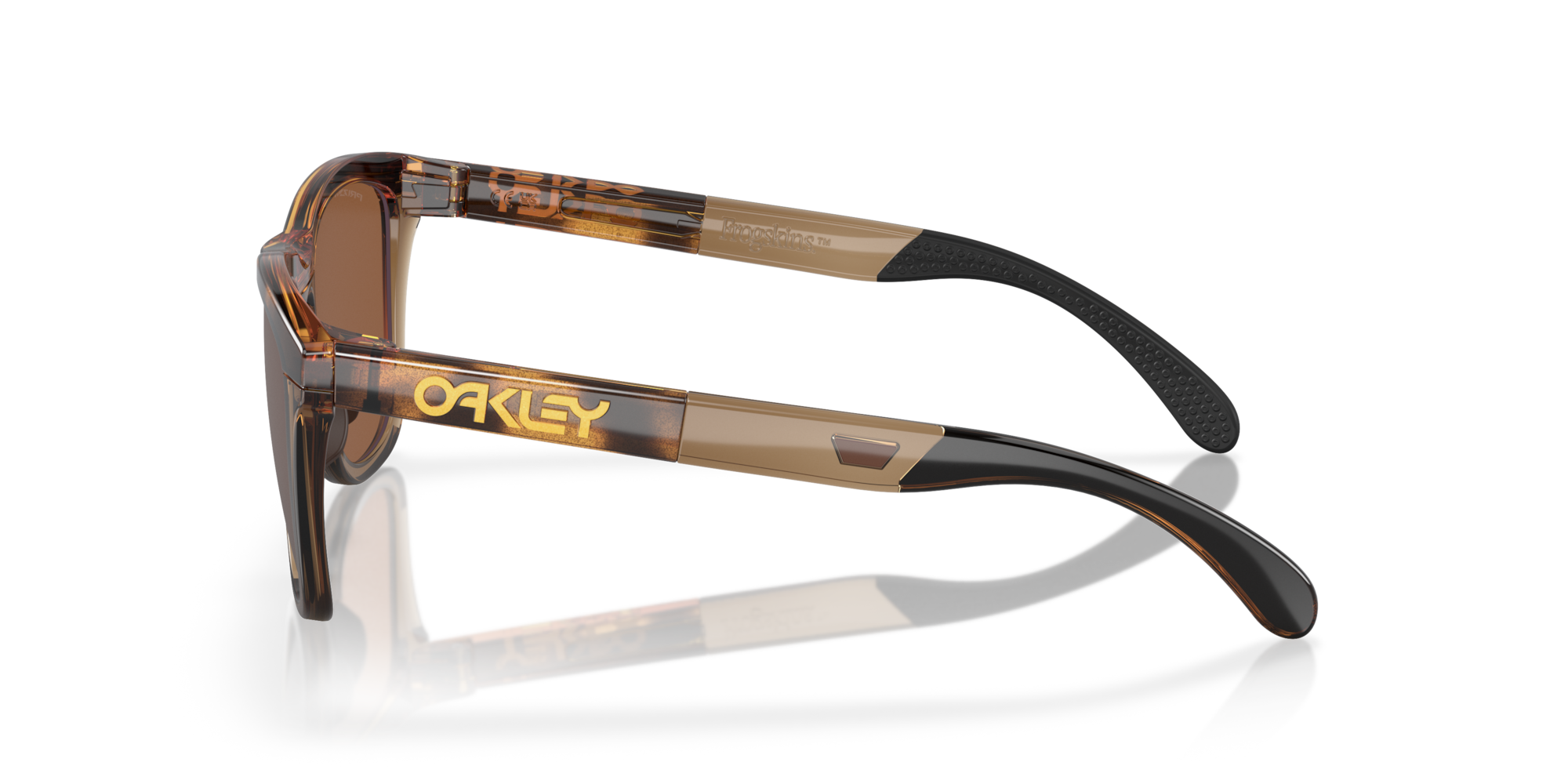 Oakley Sunglasses FROGSKINS RANGE Brown Tortoise/Brown Smoke/Prizm Tungsten Polarized OO9284-07