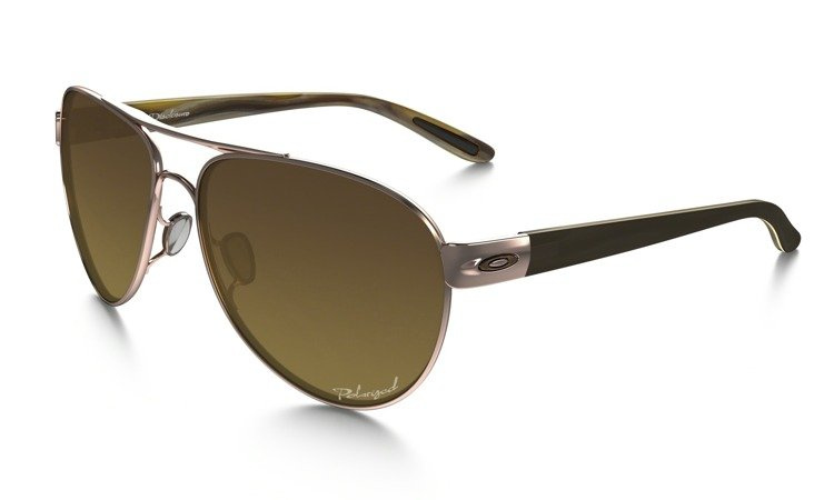 OAKLEY Okulary DISCLOSURE Rose Gold / Brown Gradient Polarized OO4110-05