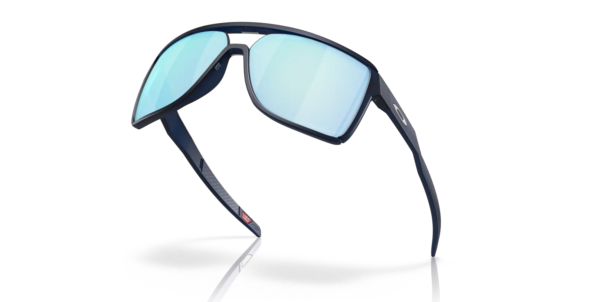 Oakley Sunglasses Castel Matte Translucent Blue, Prizm Deep Water Polarized OO9147-06