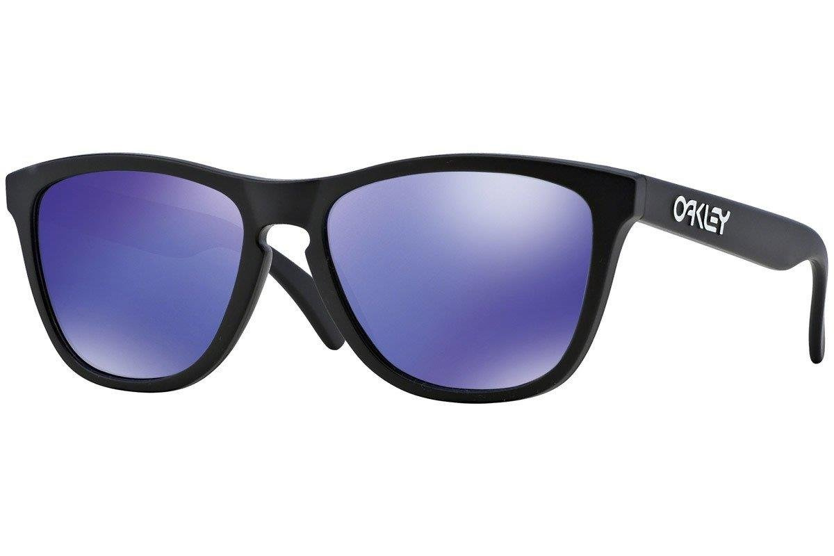 Oakley Sunglasses Frogskins Matte Black/Violet Iridium 24-298