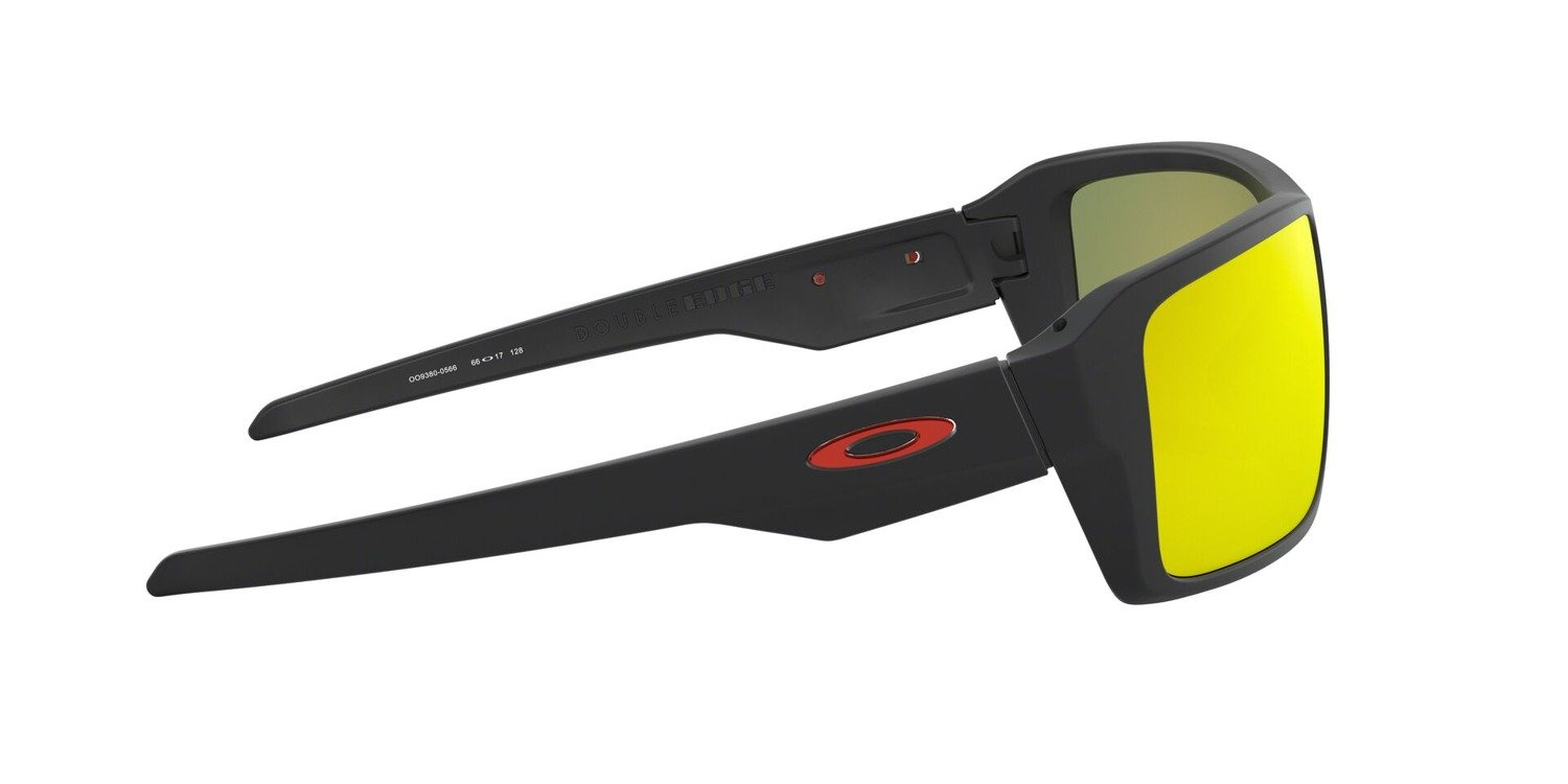 Oakley Okulary przeciwsłoneczne DOUBLE EDGE Matte Black / Prizm Ruby Polarized OO9380-05