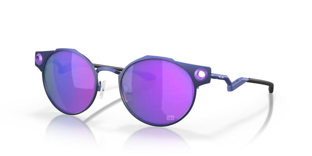 Oakley Okulary przeciwsłoneczne DEADBOLT Fabio Quartararo Collection Matte Navy, Prizm Violet OO6046-10