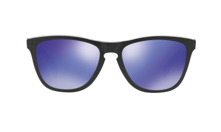 Oakley Sunglasses FROGSKINS DarkCarbon Woven/Violet Iridium OO9013-B9