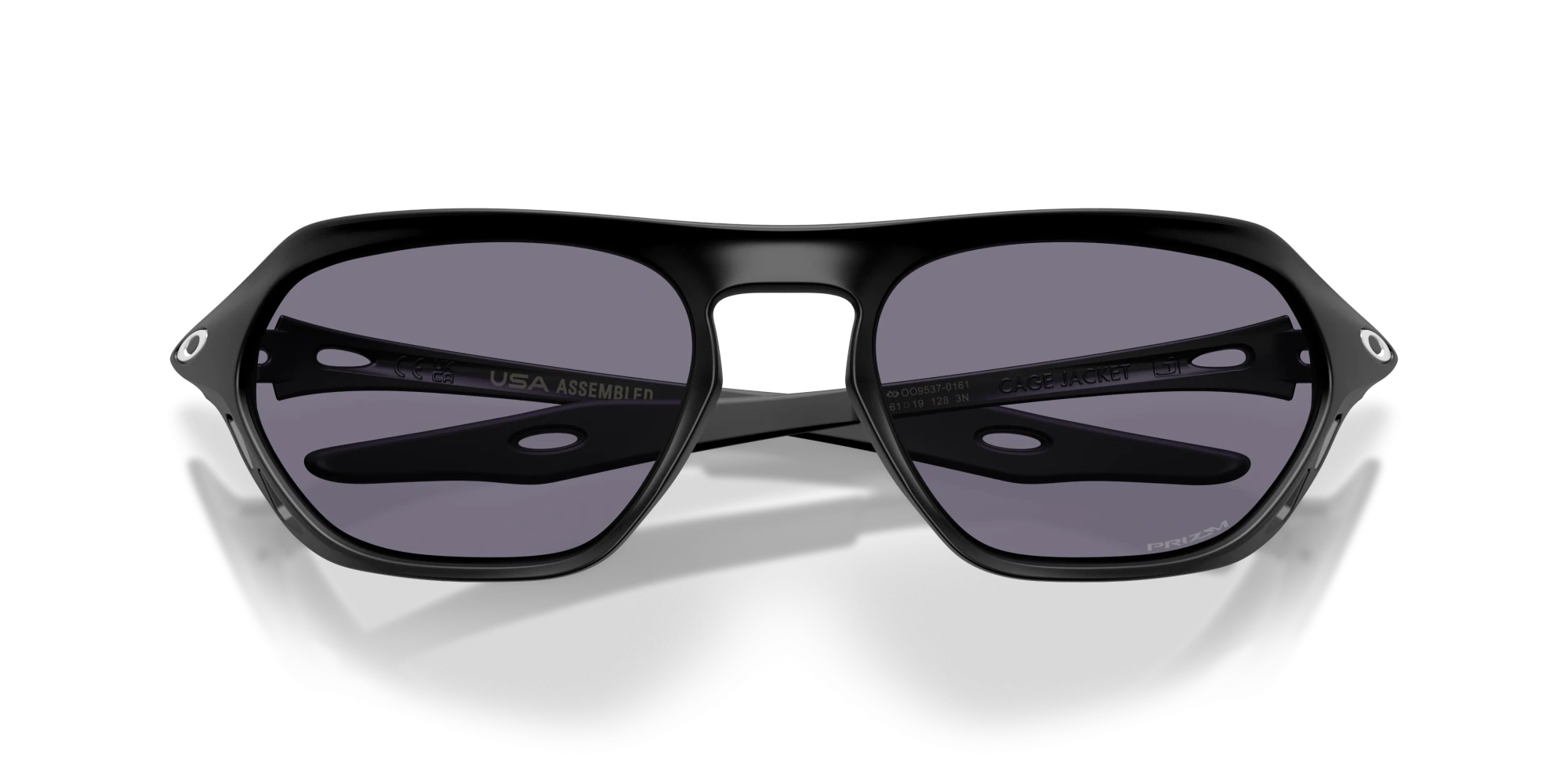 Oakley Okulary przeciwsłoneczne CAGE JACKET Matte Black/Prizm Grey OO9537-01