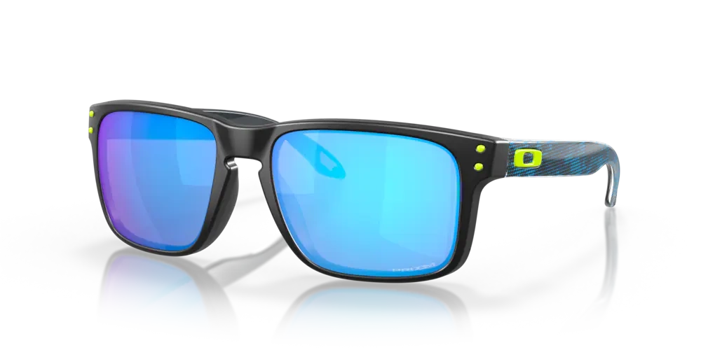 Oakley Okulary przeciwsłoneczne HOLBROOK High Resolution Collection Polished Black, Prizm Sapphire OO9102-V5