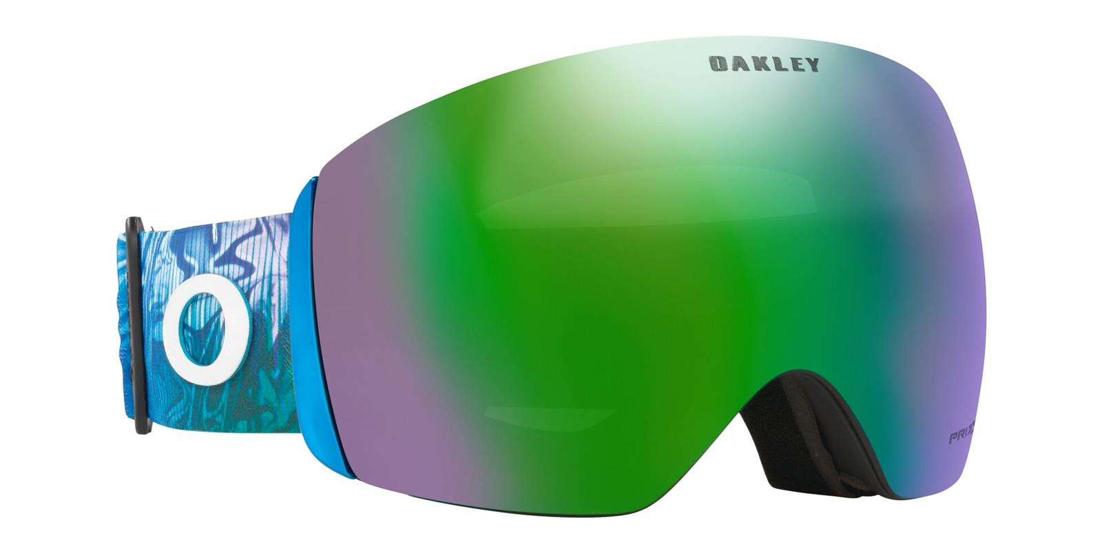 OAKLEY Goggles Snow FLIGHT DECK L Abstract Blue/Prizm Snow Jade Iridium OO7050-B4