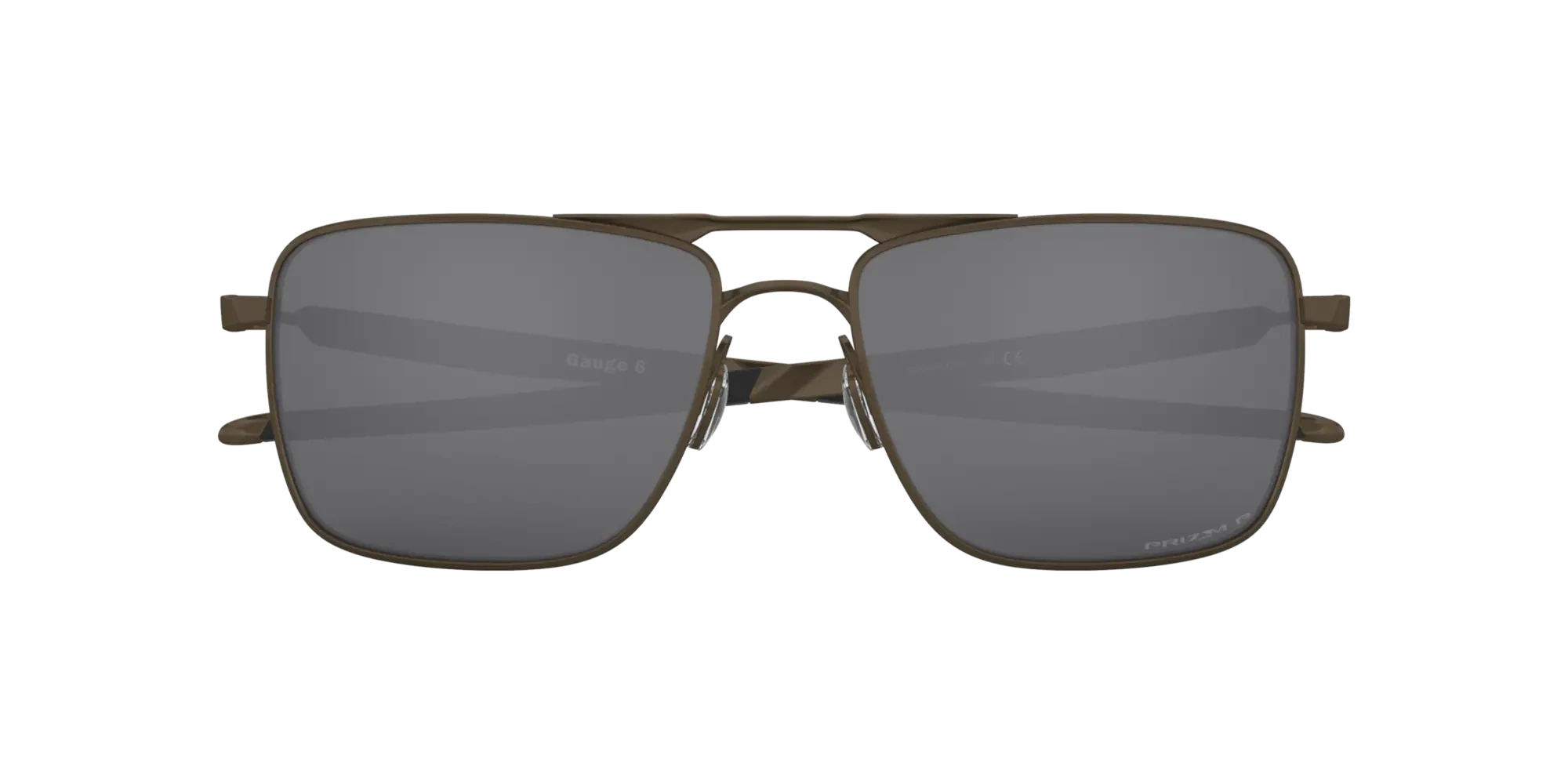 Oakley Sunglasses GAUGE 6 Pewter/Prizm Black Polarized OO6038-06