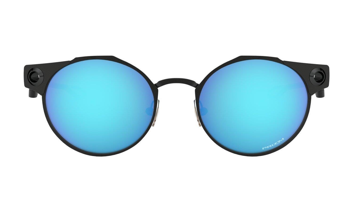 Oakley Okulary przeciwsłoneczne DEADBOLT Satin Light Steel/Prizm Sapphire OO6046-02