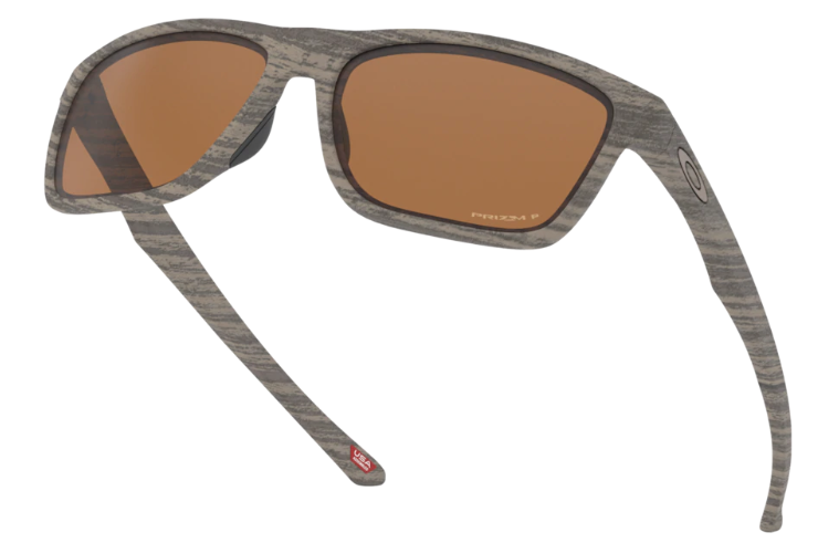 Oakley Okulary przeciwsłoneczne HOLSTON Woodgrain/Prizm Tungsten Polarized OO9334-22