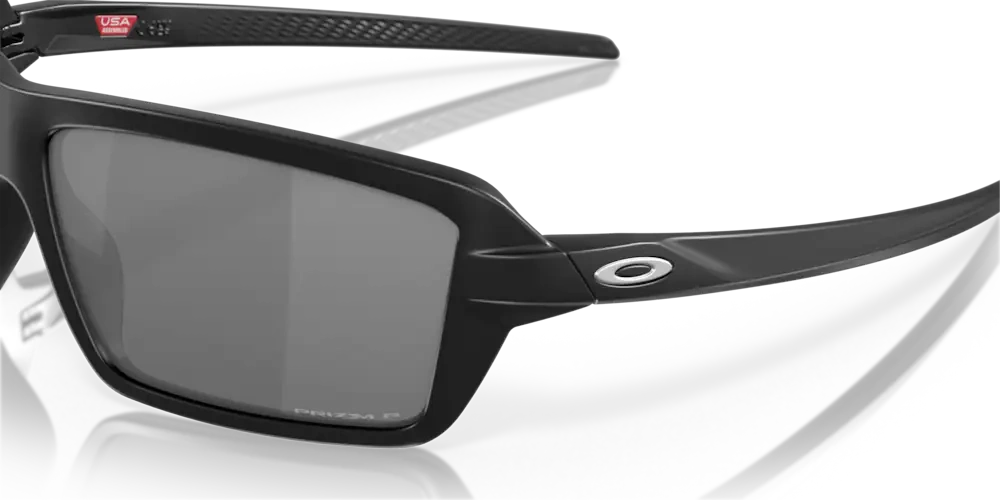 Oakley Okulary przeciwsłoneczne CABLES OO9129-02 Matte Black, Prizm Black Polarized