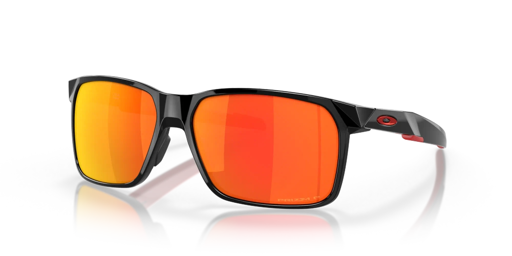 Oakley Okulary przeciwsłoneczne PORTAL X Polished Black/Prizm Ruby Polar OO9460-17