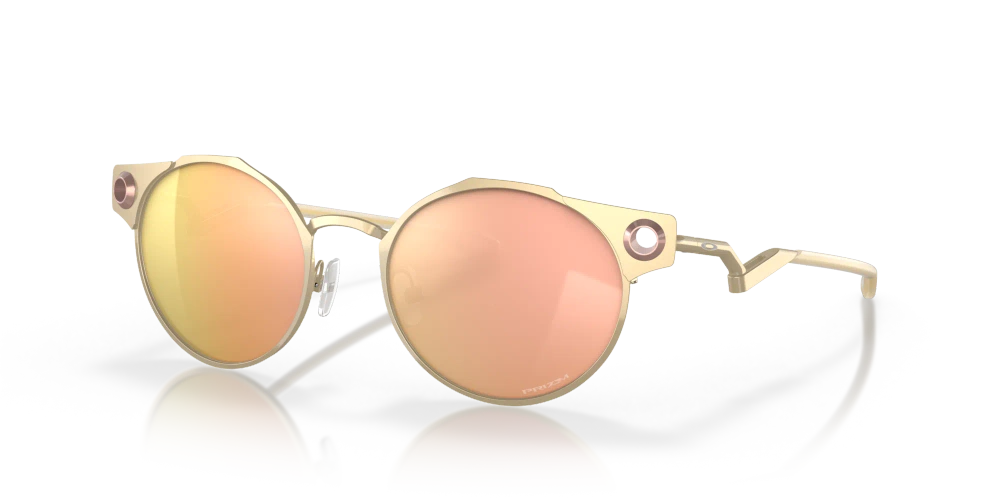 Oakley Sunglasses DEADBOLT Satin Light Gold/Prizm Rose Gold OO6046-06