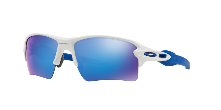 Oakley Sunglasses FLAK 2.0 XL Polished White/Sapphire Iridium OO9188-20
