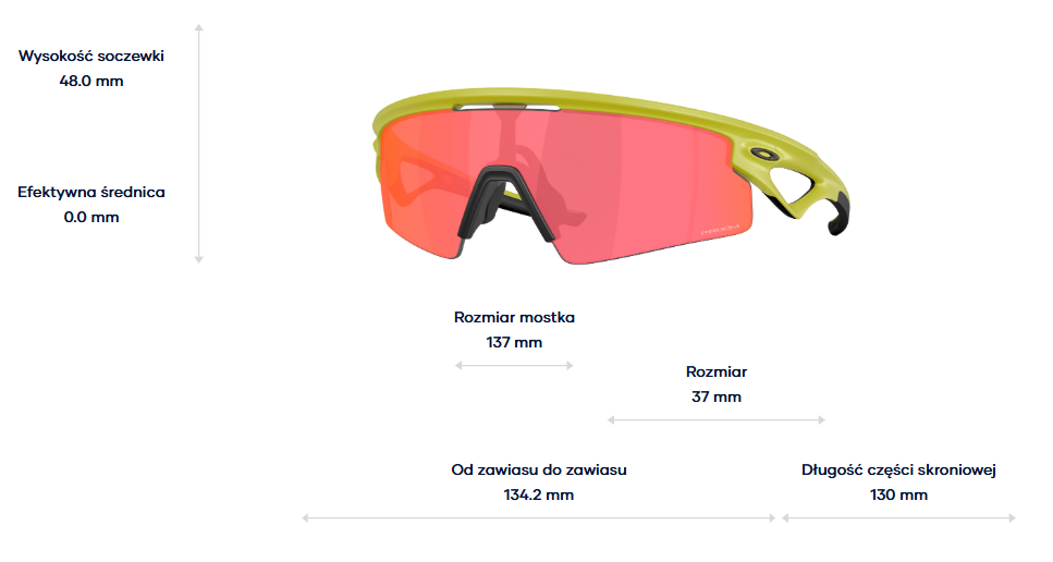 Oakley Okulary przeciwsłoneczne SPHAERA STRIKE Matte Cactus / Prizm Trail Torch OO9531-06