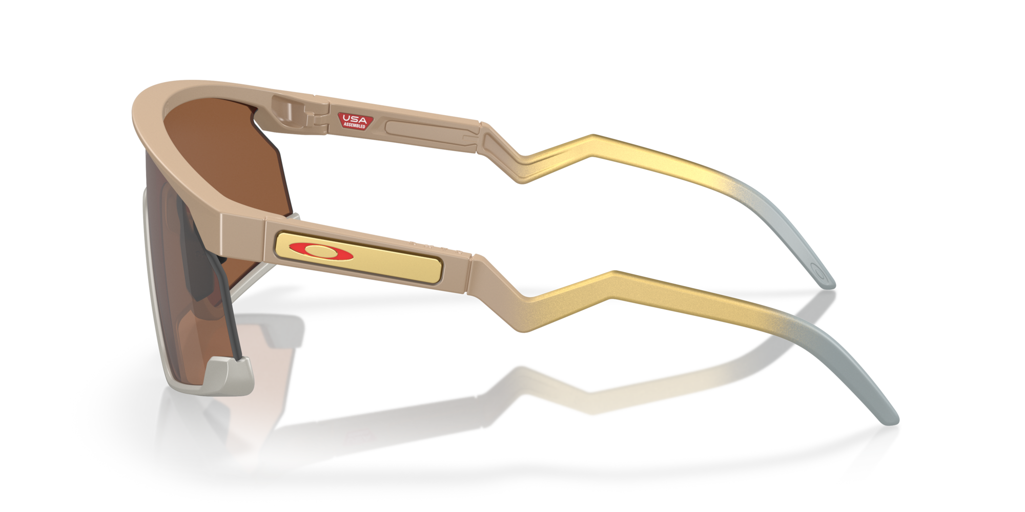 Oakley Okulary przeciwsłoneczne BXTR Patrick Mahomes II Collection Matte Terrain Tan/Prizm Tungsten OO9280-08