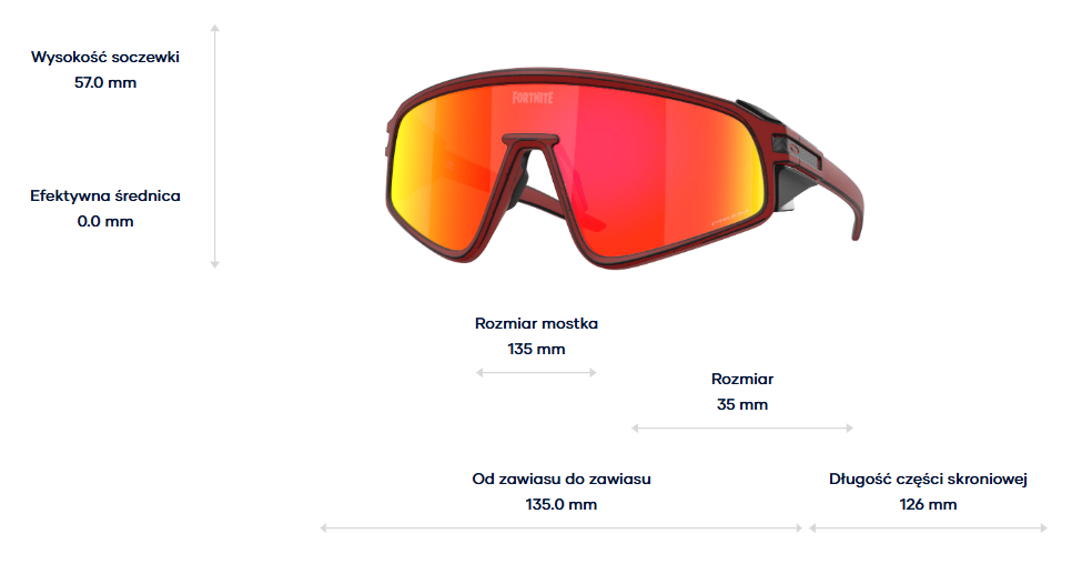Oakley Okulary przeciwsłoneczne Latch Panel Raceworn Red Knight / Prizm Ruby OO9404-23