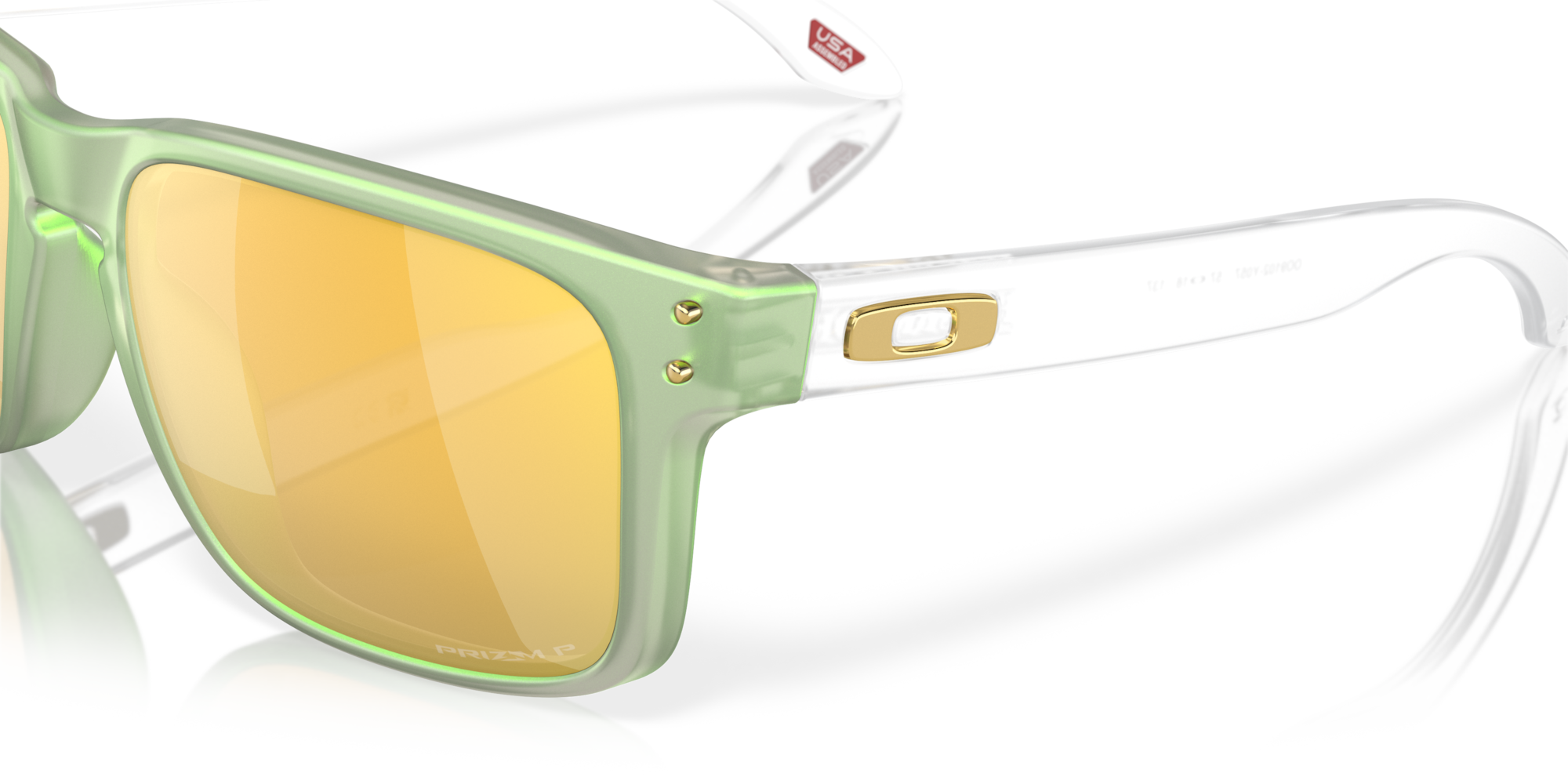 Oakley Sunglasses HOLBROOK Re-Discover Collection Dark Jade Opaline/Prizm 24k Polarized OO9102-Y0