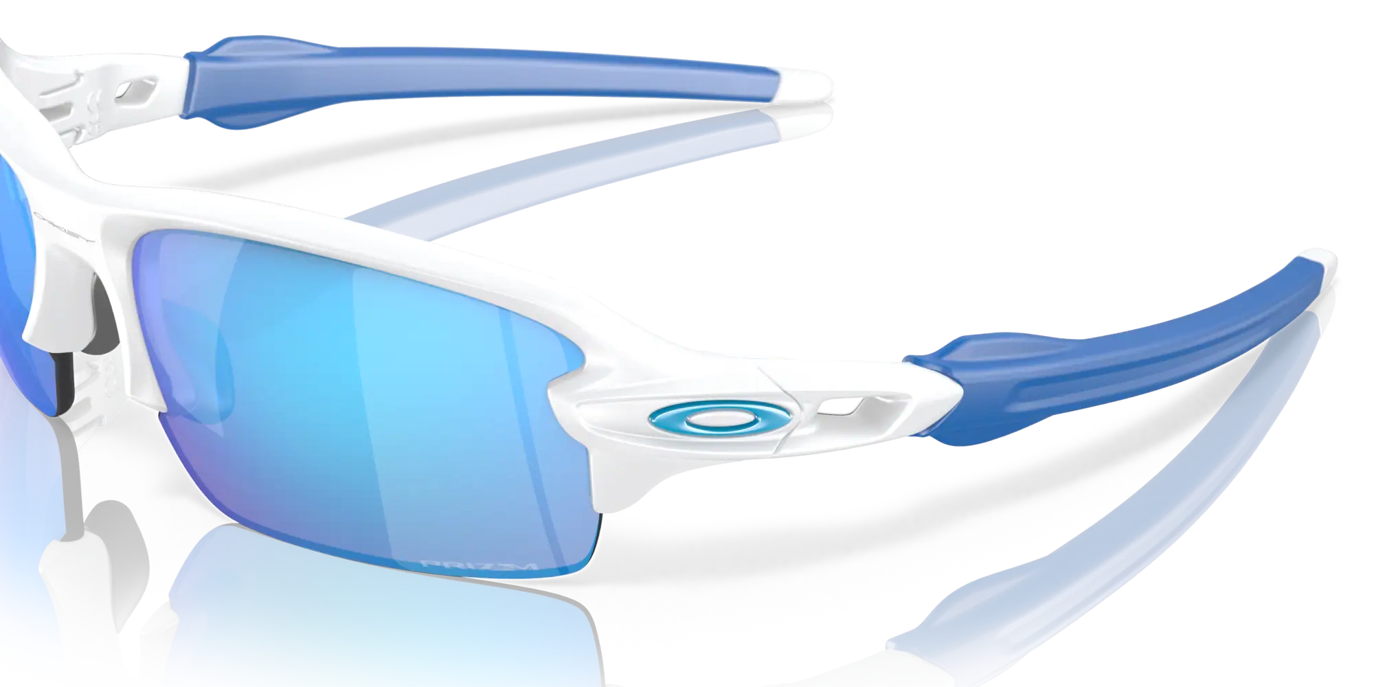 Oakley Okulary przeciwsłoneczne Flak XS Matte White, Prizm Sapphire OJ9005-16