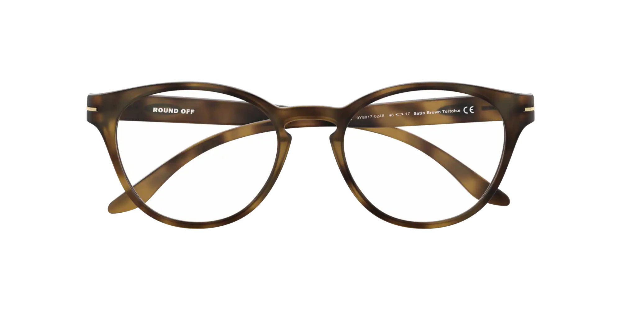 Oakley Okulary korekcyjne Dziecięce ROUND OFF Satin Brown Tortoise OY8017-02