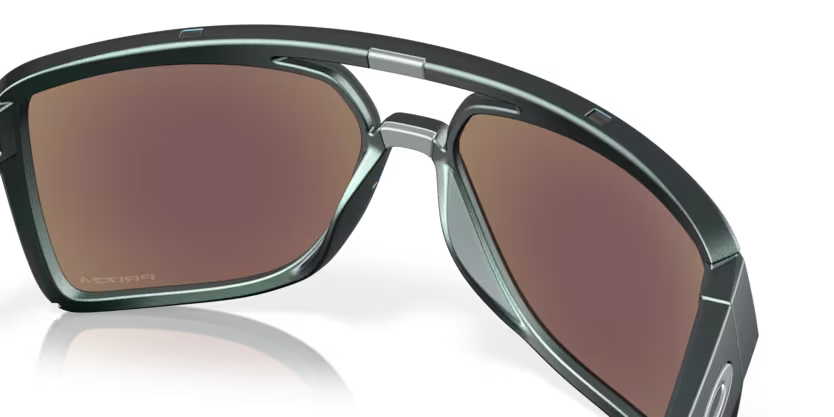 Oakley Okulary przeciwsłoneczne CASTEL Matte Silver/Blue Colorshift / Prizm Sapphire OO9147-13