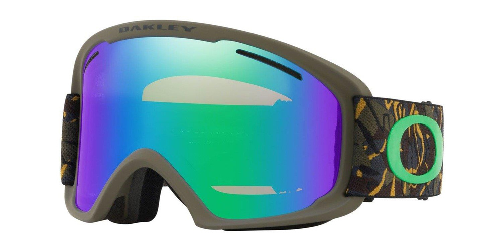 Oakley Goggles O Frame 2.0 XL Camo Vine Jungle / Jade Iridium & Persimmon OO7045-41