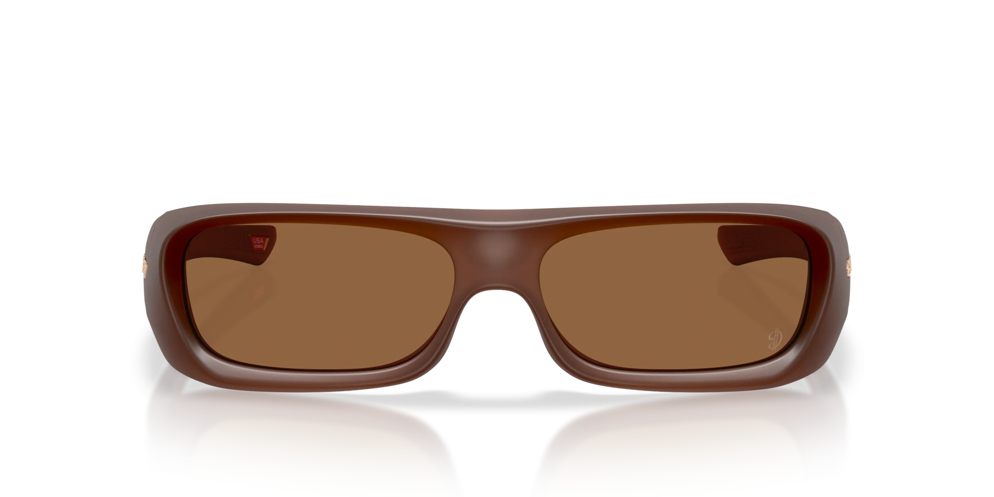 Oakley Okulary przeciwsłoneczne PERMIAN Damian Lillard Signature Series Matt Transparent Mahogany/Prizm Bronze Gradient OO9520-10
