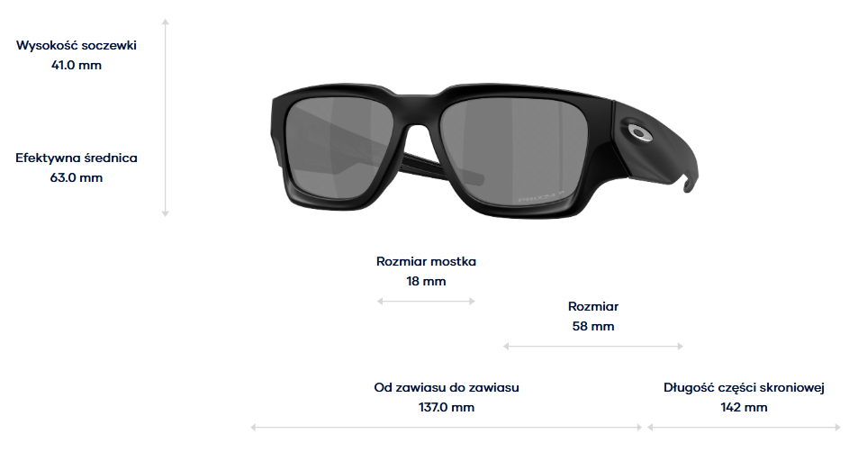 Oakley Okulary przeciwsłoneczne Instagator Matte Black / Prizm Black Polarized OO9514-02