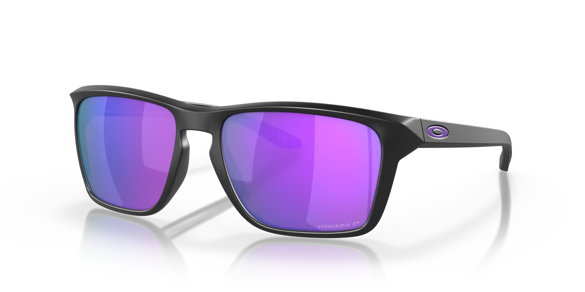 Oakley Okulary przeciwsłoneczne SYLAS Matte Black/Prizm Violet Polarized OO9448-13