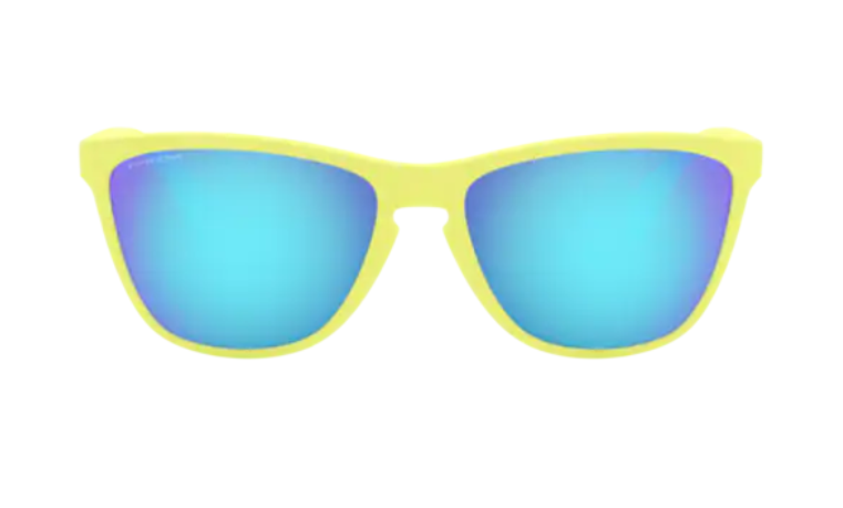Oakley Okulary przeciwsłoneczne FROGSKIN 35th ANNIVERSARY Matte Neon Yellow/Prizm Sapphire OO9444-03