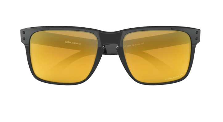 Oakley Okulary przeciwsłoneczne HOLBROOK XL Polished Black/ 24k Iridium Polarized OO9417-10