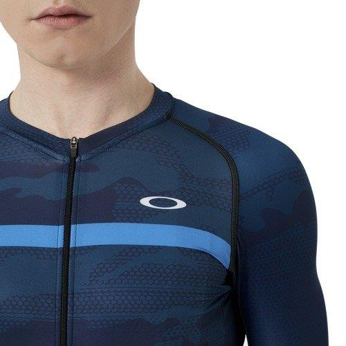 OAKLEY Koszulka kolarska JB Road Jersey Atomic Blue 434051-6B2