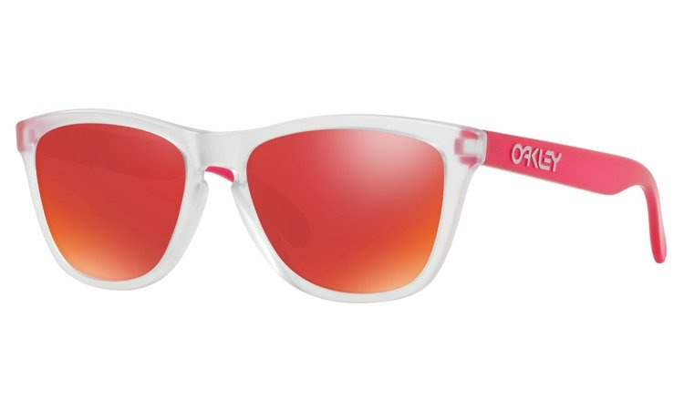 Oakley Okulary FROGSKINS Matte Clear / Torch Iridium OO9013-B3