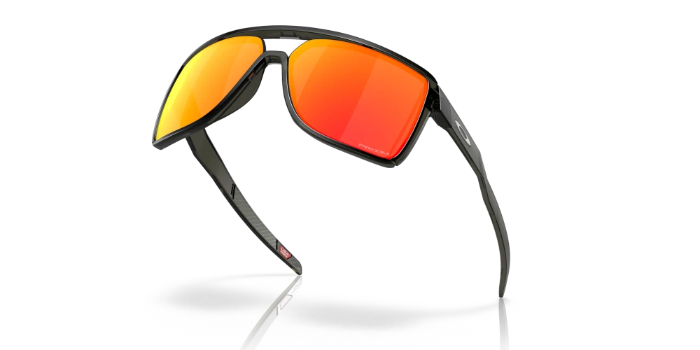 Oakley Sunglasses Castel Matte Grey Smoke, Prizm Ruby OO9147-05