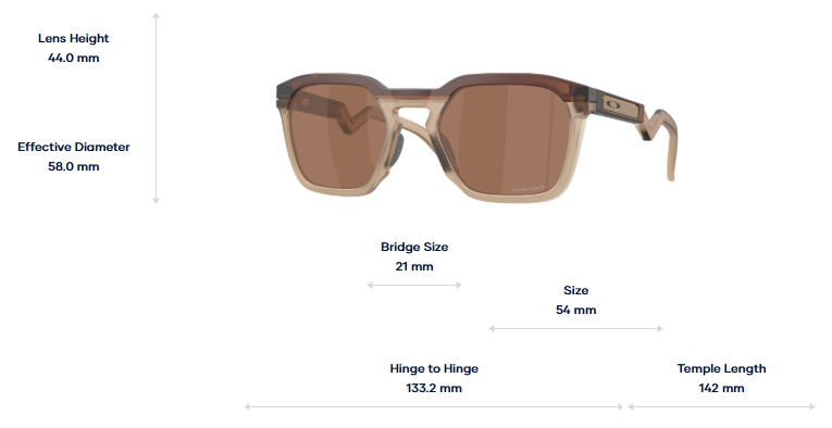 Oakley Okulary przeciwsłoneczne HSTN SQ Matte Rootbeer / Prizm Tungsten OO9533-03