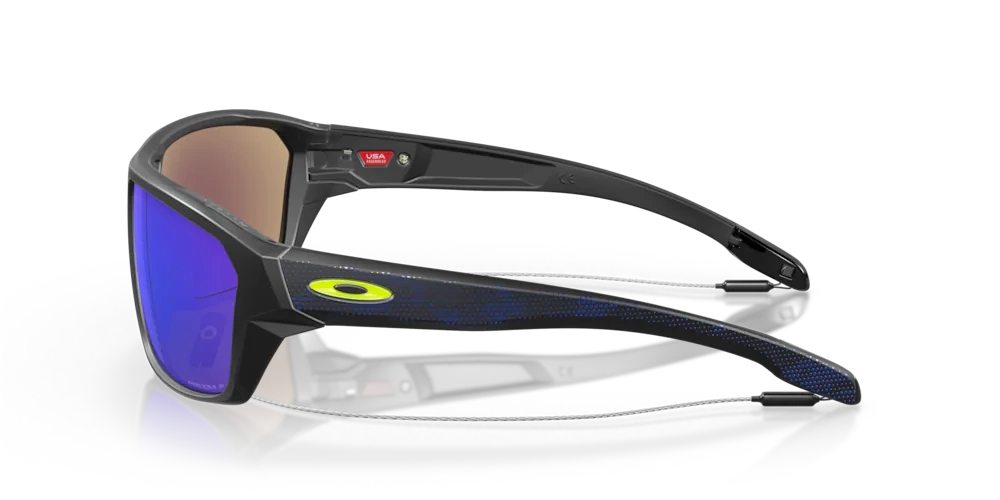 Oakley Sunglasses Split Shot High Resolution Collection Matte Black, Prizm Sapphire Polarized OO9416-33