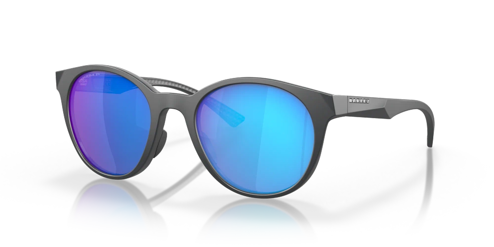 Oakley Sunglasses SPINDRIFT Matte Carbon, Prizm Sapphire Polarized OO9474-09
