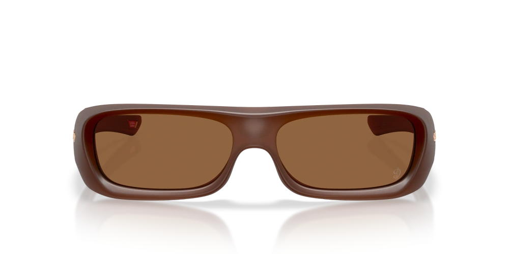 Oakley Okulary przeciwsłoneczne PERMIAN Damian Lillard Signature Series Matt Transparent Mahogany/Prizm Bronze Gradient OO9520-10
