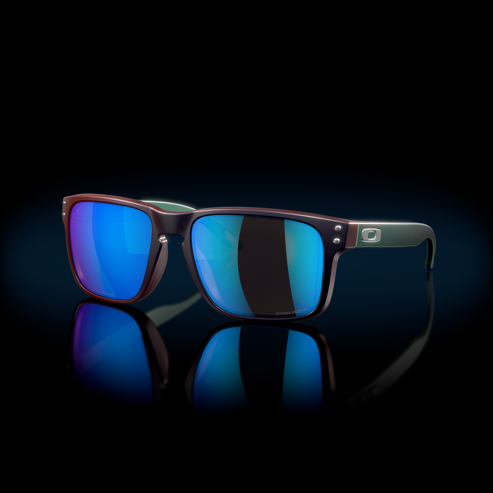 Oakley Okulary przeciwsłoneczne HOLBROOK Verve Collection Matte Black/Red Colorshift / Prizm Sapphire OO9102-W6