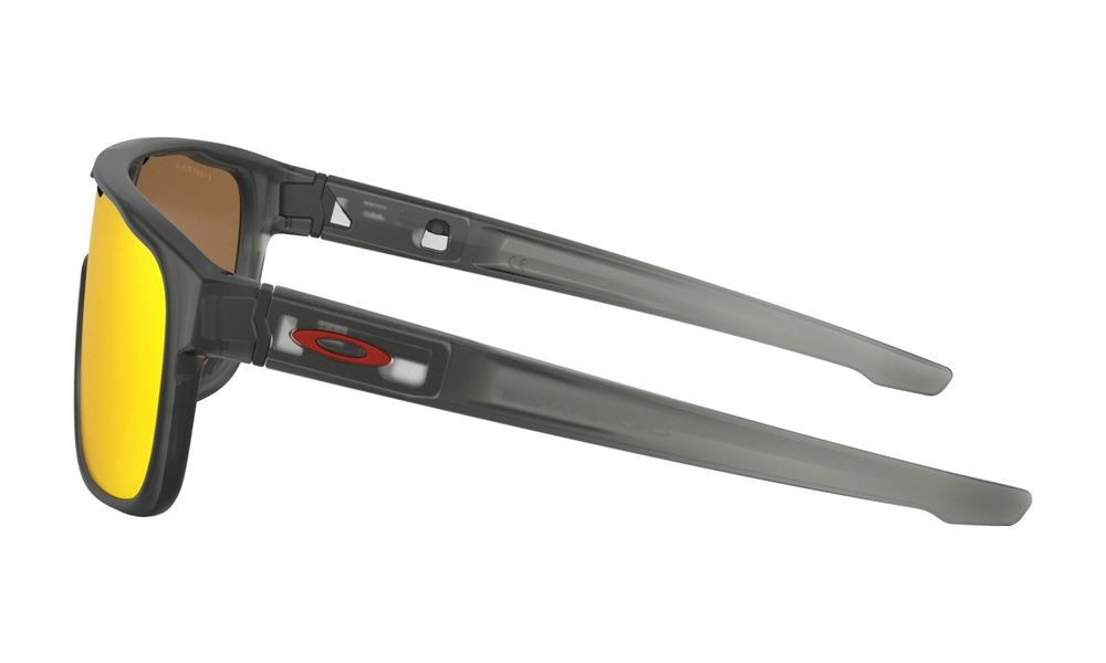 Oakley Okulary przeciwsłoneczne CROSSRANGE SHIELD Matte Grey Smoke/Prizm Ruby OO9387-13