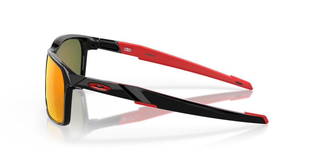 Oakley Okulary przeciwsłoneczne PORTAL X Polished Black/Prizm Ruby Polarized OO9460-05