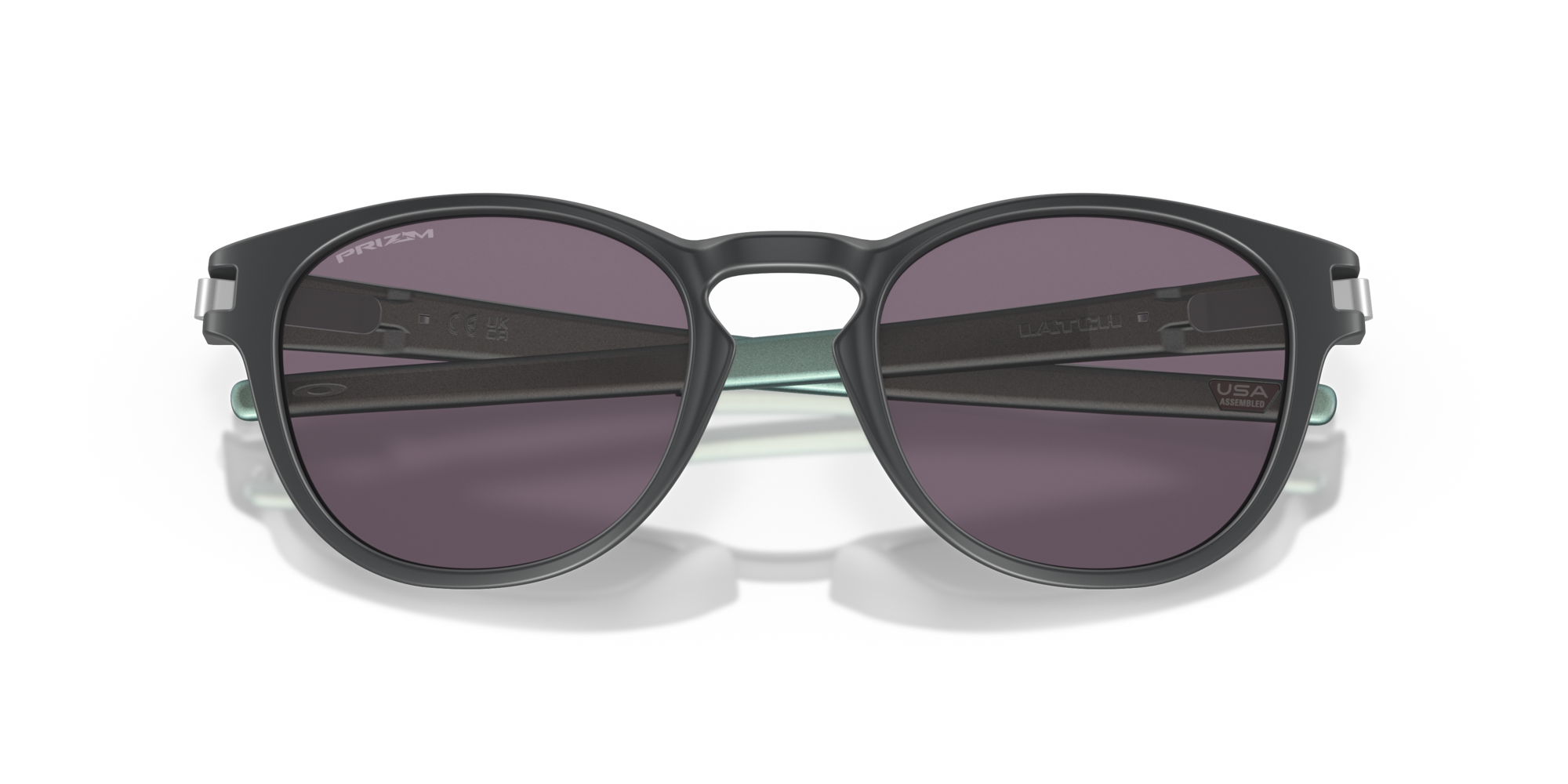 Oakley Sunglasses Latch Matte Carbon, Prizm Grey OO9265-62