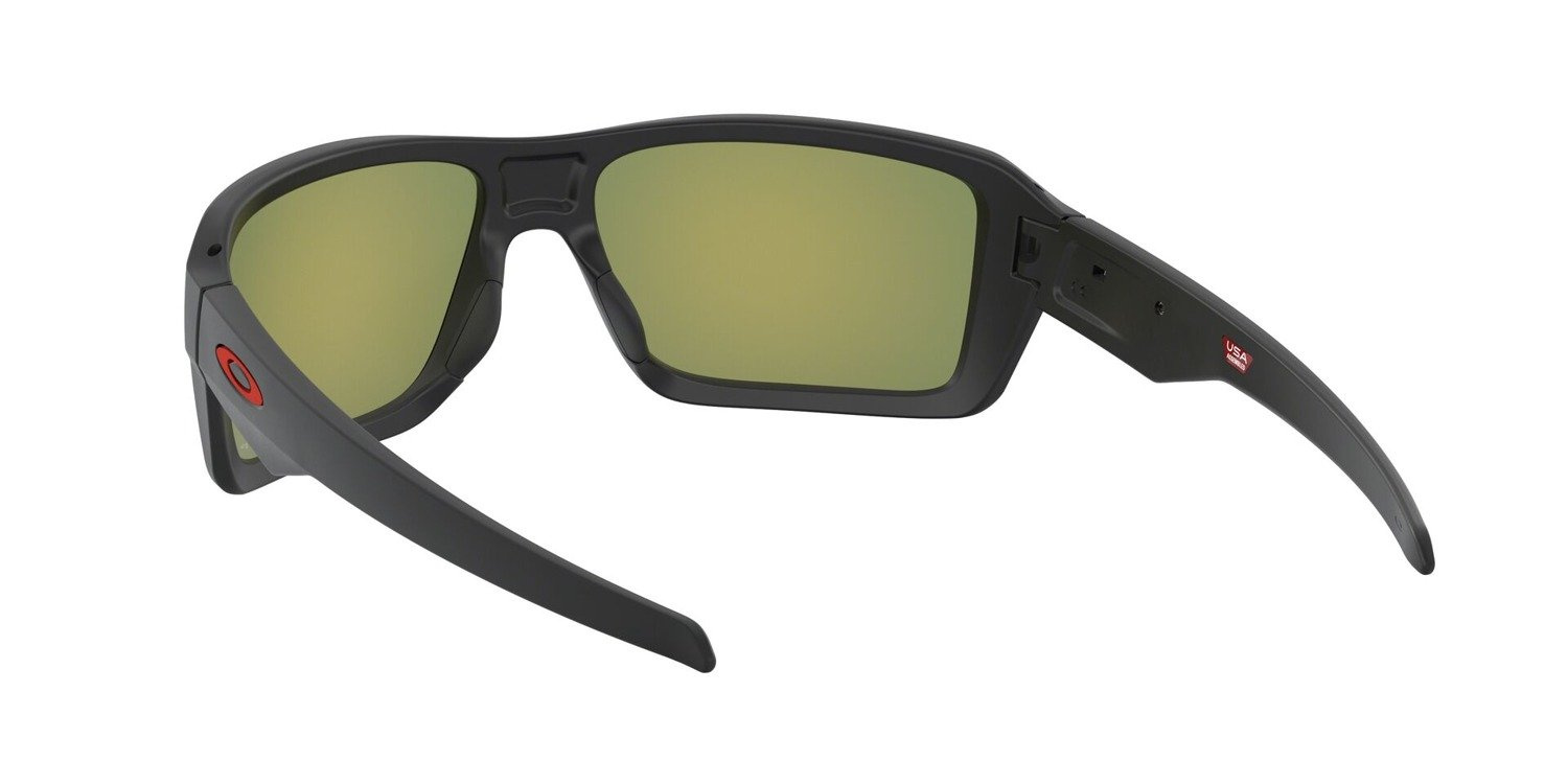 Oakley Okulary przeciwsłoneczne DOUBLE EDGE Matte Black / Prizm Ruby Polarized OO9380-05