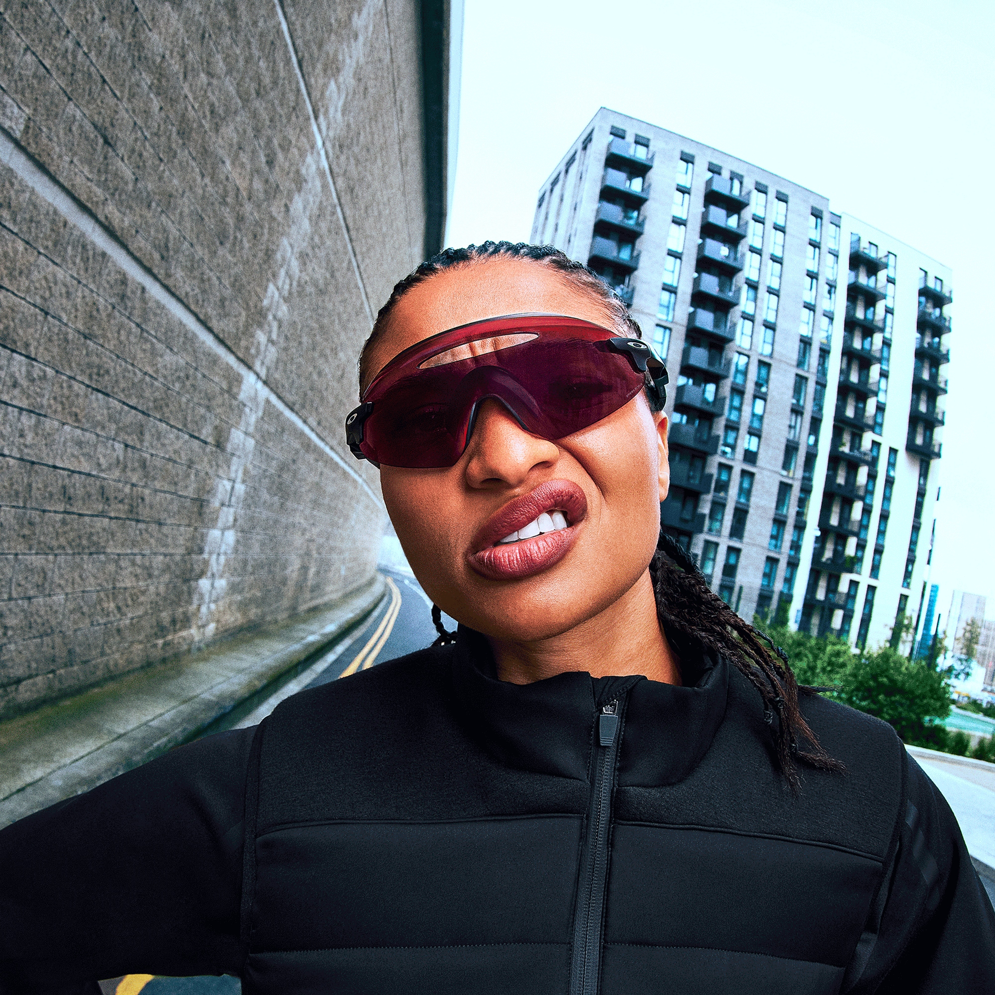 Oakley Okulary przeciwsłoneczne ENCODER ELLIPSE Matte Black / Prizm Road OO9407-03