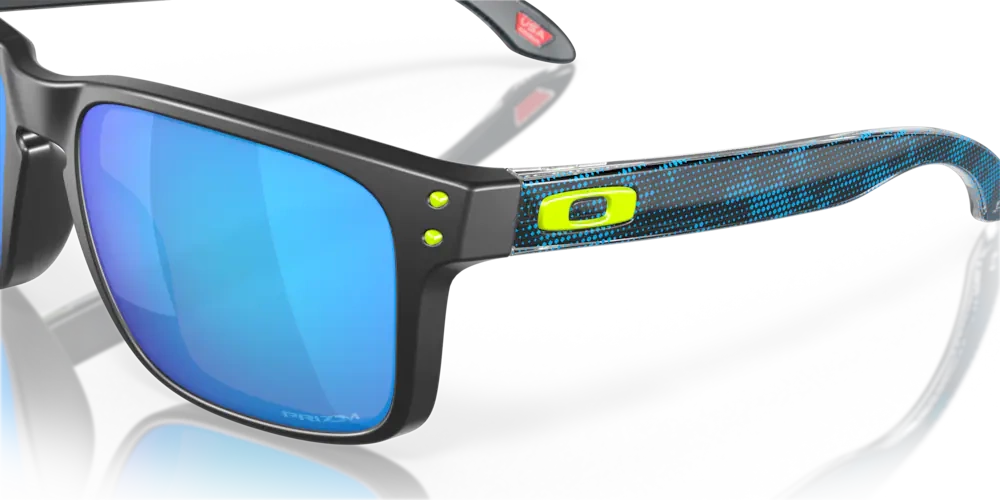 Oakley Sunglasses HOLBROOK High Resolution Collection Polished Black, Prizm Sapphire OO9102-V5